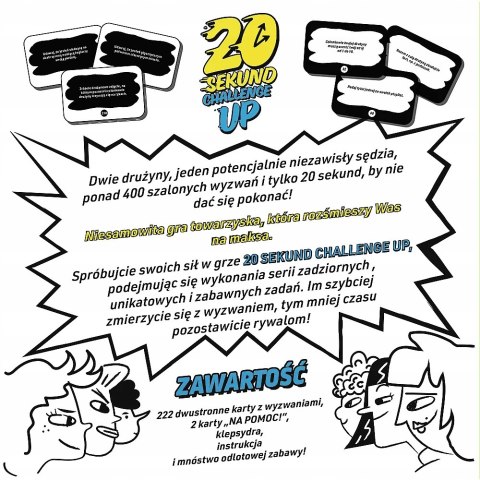 Gra planszowa 20 sekund challenge nowe rozdanie! Trefl Imprezowa