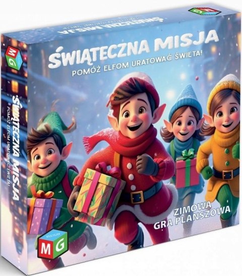 Gra planszowa Świąteczna Misja rodzinna gra planszowa Multigra