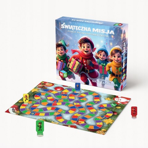 Gra planszowa Świąteczna Misja rodzinna gra planszowa Multigra