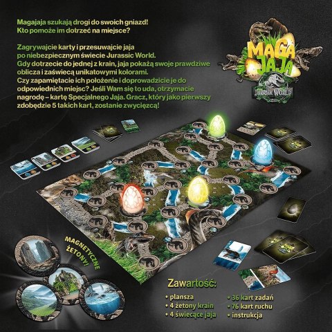 Gra rodzinna Magajaja Jurassic World Trefl Dinozaury Planszowa 6+
