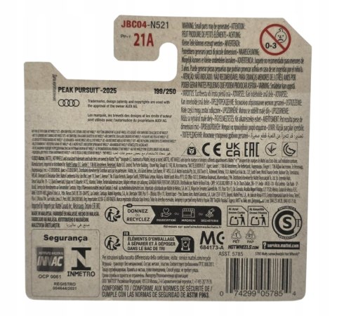 Hot Wheels Audi 90 Quattro JBC04 Black Czarny Audi Sport