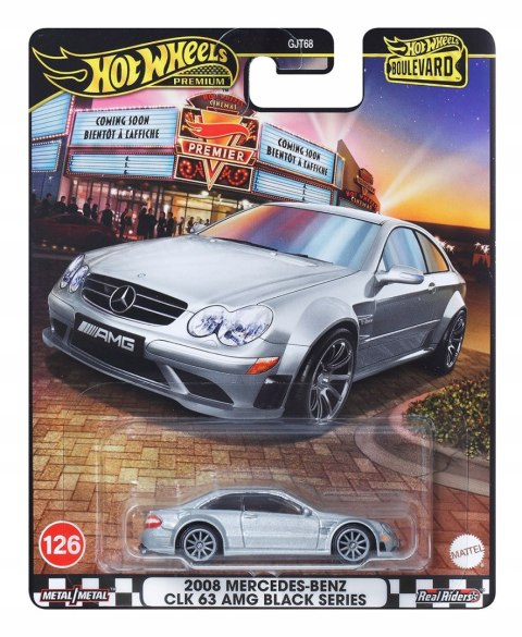 Hot Wheels Premium Boulevard JBL07 2008 Mercedes-Benz CLK 63 AMG Black