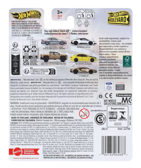 Hot Wheels Premium Boulevard JBL07 2008 Mercedes-Benz CLK 63 AMG Black