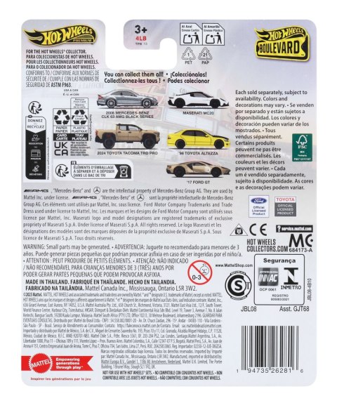 Hot Wheels Premium JBL08 Toyota Tacoma TRD Pro 2024 Boulevard