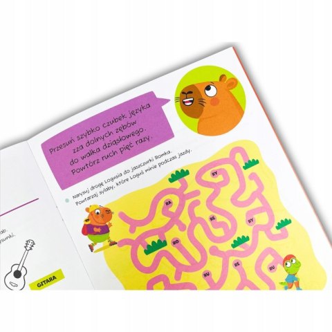 Kapibara Loguś Zabawy logopedyczne Wymawiam „r" Kapitan Nauka