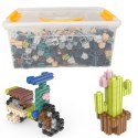 Klocki Małych Geniuszy 800 elementów Pikselowe Walizka Klocki Konstrukcyjne