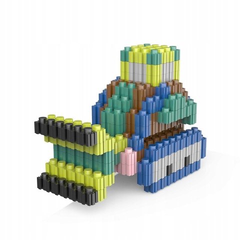 Klocki Małych Geniuszy 800 elementów Pikselowe Walizka Klocki Konstrukcyjne