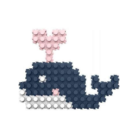 Klocki Małych Geniuszy 800 elementów Pikselowe Walizka Klocki Konstrukcyjne