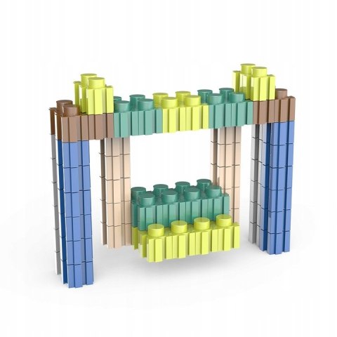 Klocki Małych Geniuszy 800 elementów Pikselowe Walizka Klocki Konstrukcyjne