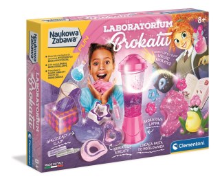 Laboratorium Brokatu Slime Zestaw Kreatywny Naukowa Zabawa Clementoni 8+