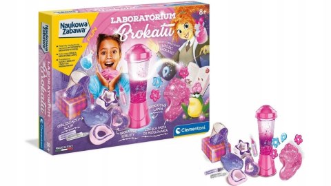 Laboratorium Brokatu Slime Zestaw Kreatywny Naukowa Zabawa Clementoni 8+