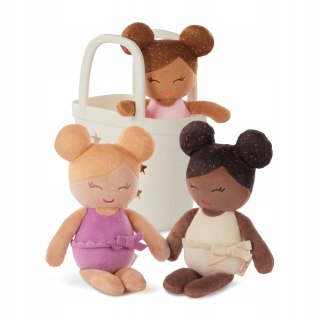 Zestaw 3 laleczek kąpielowych z koszykiem LullaBaby Bath Dolls Trio B.Toys