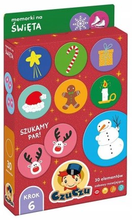 Memory CzuCzu puzzle do pary świąteczne 30 elementów Memorki na święta