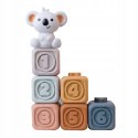 Miękkie Gumowe Klocki Sensoryczne Koala Wieża Piramida Montessori