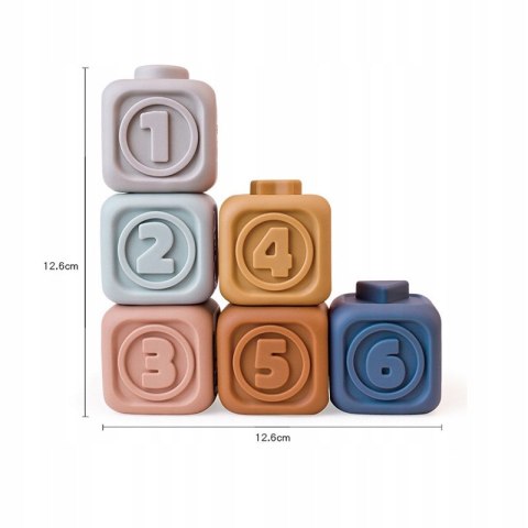 Miękkie Gumowe Klocki Sensoryczne Koala Wieża Piramida Montessori