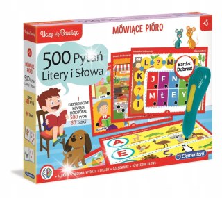 Mówiące Pióro 500 Pytań Litery i Słowa Język Polski Clementoni 50780