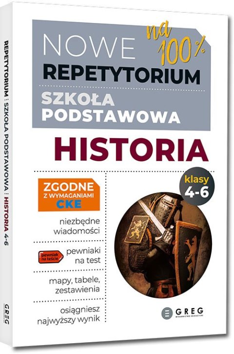 Nowe Repetytorium szkoła podstawowa Historia klasa 4-6 Greg 2026