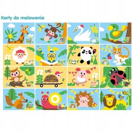 Piaskowa Wyklejanka Zwierzątka Askato Zestaw Kreatywny Wyklejanki trzylatka