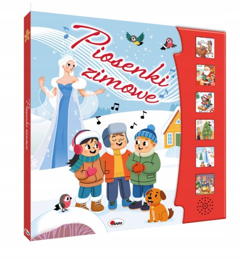Piosenki Zimowe Książka Dźwiękowa z Piosenkami dla dzieci Świąteczna