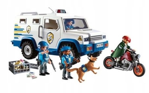 Playmobil Action Heroes 71597 Transporter pieniędzy Policyjny Policja