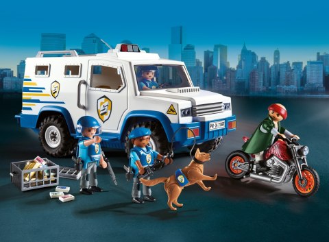 Playmobil Action Heroes 71597 Transporter pieniędzy Policyjny Policja
