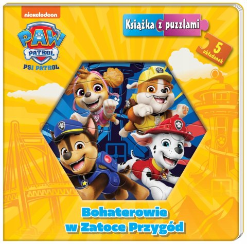 Psi Patrol Książka z puzzlami 5 Układanek Puzzle Bohaterowie w Zatoce