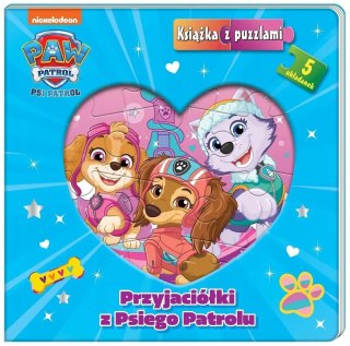 Psi Patrol Książka z puzzlami 5 Układanek Puzzle Przyjaciółki z Psiego