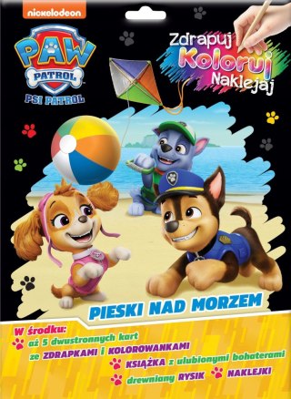 Psi Patrol Zdrapuj, koloruj, naklejaj Pieski nad morzem Zdrapywanka