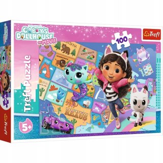 Puzzle 100 elementów Koci domek Gabi Przyjaźń w kocim domku 16515 Trefl