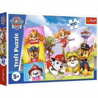 Puzzle 100 elementów Nieustraszone dziewczyny Psi Patrol 16520 Trefl