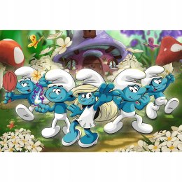 Puzzle 100 elementów Poznaj Smerfy 16487 Trefl The Smurfs 5+