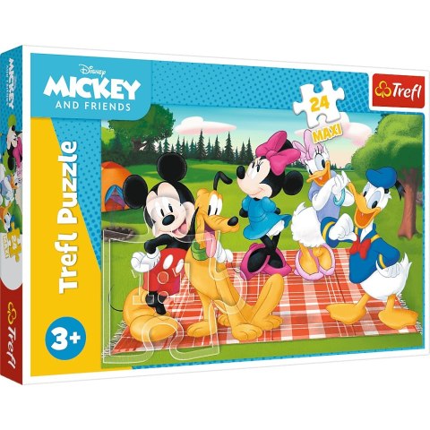 Puzzle 24 elementów Maxi Ulubiona Myszka Miki 14380 Trefl Disney Mickey