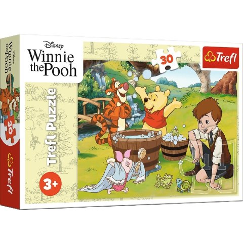 Puzzle 30 elementów Kubuś Puchatek 18321 Dzień z Puchatkiem Trefl