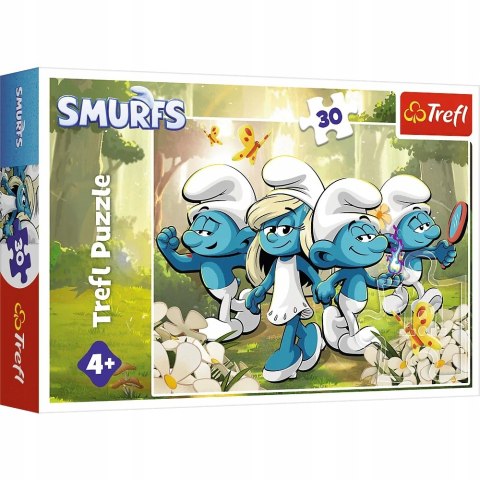 Puzzle 30 elementów Smerfne przygody 18317 Trefl Smerfy