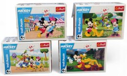 Puzzle 4w1 Myszka Mickey Miki i przyjaciele Mini 54 elementy Trefl Disney
