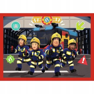 Puzzle 4w1 Przygody strażaka Sama Strażak Sam 34632 dla trzylatka