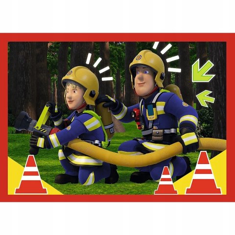 Puzzle 4w1 Przygody strażaka Sama Strażak Sam 34632 dla trzylatka