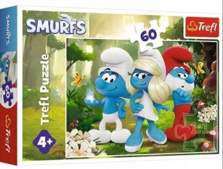 Puzzle 60 elementów Smerfy Zaczarowany las 17401 Trefl