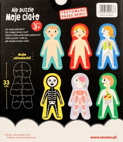 Puzzle CzuCzu Ale puzzle 84 elementów Moje ciało