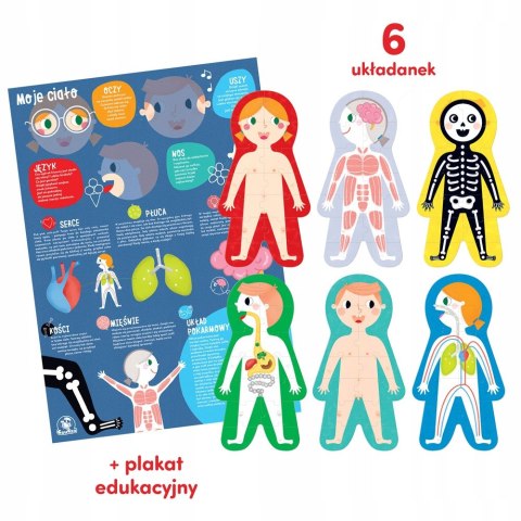Puzzle CzuCzu Ale puzzle 84 elementów Moje ciało