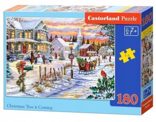 Puzzle Świąteczne 180 elementów Christmas Tree is Coming Castorland Święta