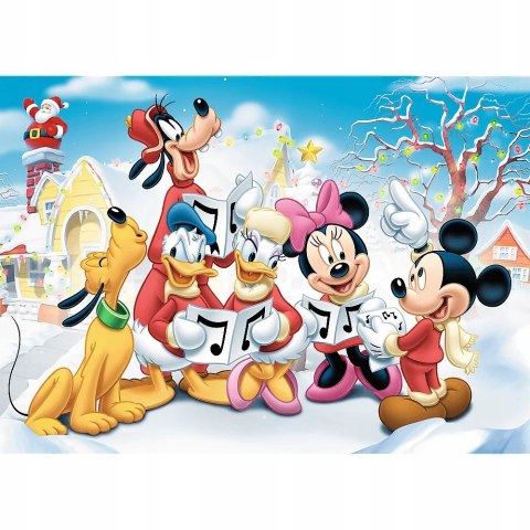 Puzzle Świąteczne 200 elementów Myszka Miki Mickey Świąteczny Czas 13295