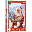 Puzzle Świąteczne 200 elementów Święty Mikołaj 13296 Santa Mikołajki Święta