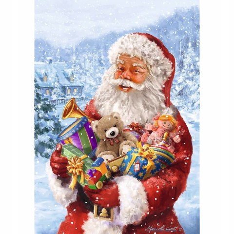 Puzzle Świąteczne 200 elementów Święty Mikołaj 13296 Santa Mikołajki Święta