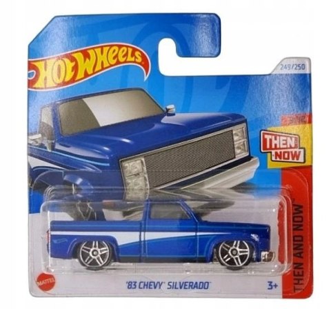 Samochód Hot Wheels HTC73 '83 Chevy Silverado niebieski Then and Now