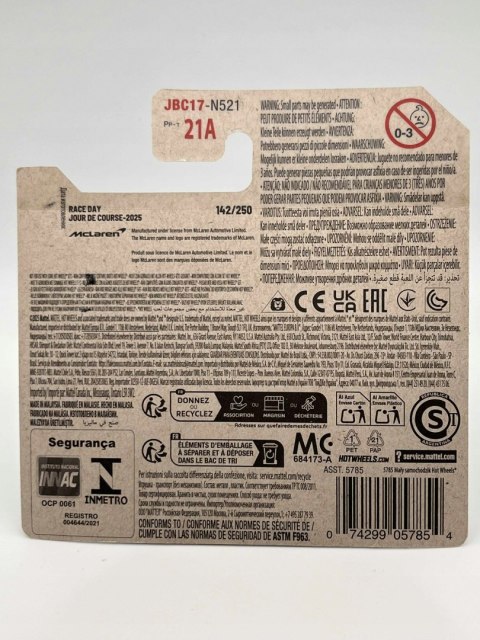 metalowy samochodzik Hot Wheels McLaren dla dzieci