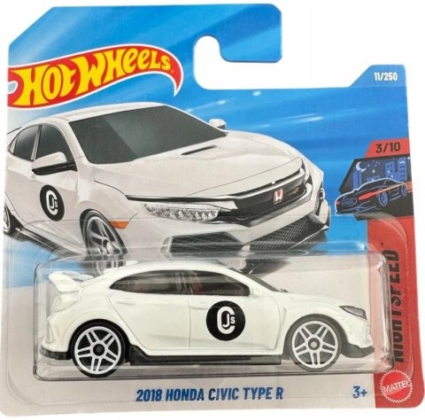 Samochodzik Hot Wheels JJH88 Honda Civic Type R 2018 NightSpeed