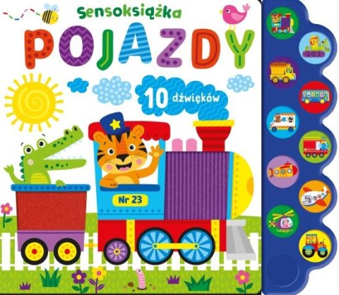 Sensoksiążka Pojazdy Książka Sensoryczna 10 dźwięków Sensoryka Malucha