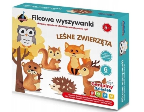 Zestaw Kreatywny do Szycia Filcowe Wyszywanki Zwierzęta Askato 127781