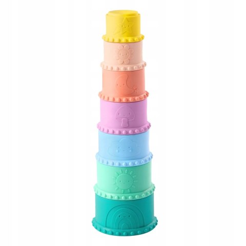 Zestaw sensoryczny Miękkie klocki i kubeczki B.Toys BX2401Z